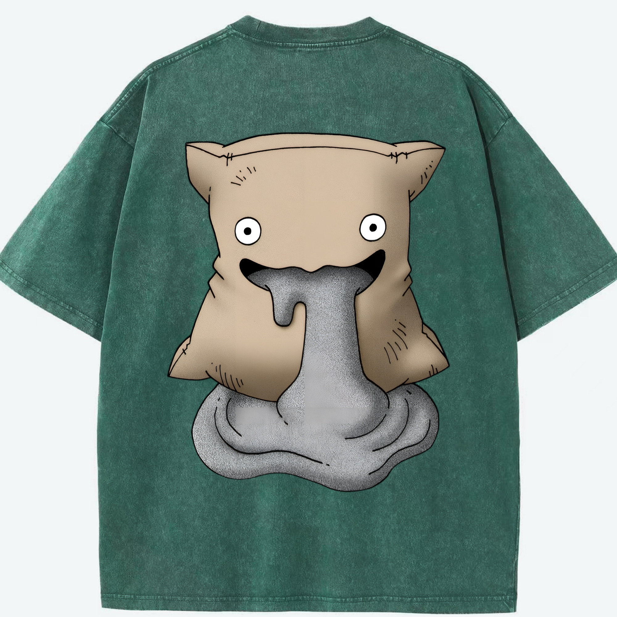 （画像用） ドラゴンクエスト Doragon Kuesuto Dragon Quest 綿100% ヴィンテージ風 半袖Tシャツ（背面プリント）